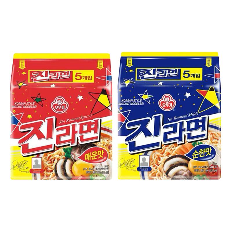 不倒翁金拉面正品泡面方便面辣味韩国进口韩式速食泡菜芝士汤面