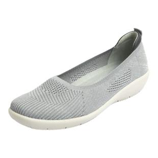 日系轻便女鞋一脚蹬网面透气妈妈休闲鞋软底软面不累脚老人鞋夏季