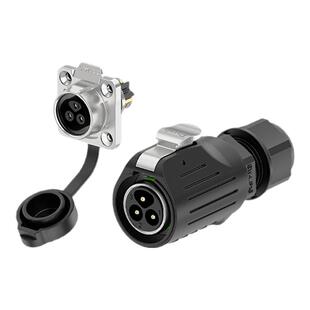 EW-LP16金属防水连接器多芯法兰座10A公插母座免焊接航空插头插座