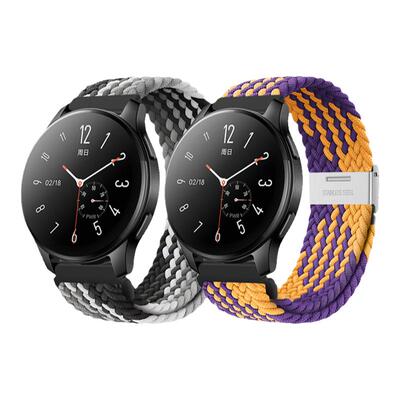 适用vivowatchgt2表带watch5新款磁吸扣编织watch3辰夜黑2尼龙腕带运动智能iQoo手表vivo手链男女星辉皓月