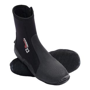 5MM加厚保暖高帮男女式潜水鞋靴户外沙滩冲浪溯溪鞋防滑浮潜装备