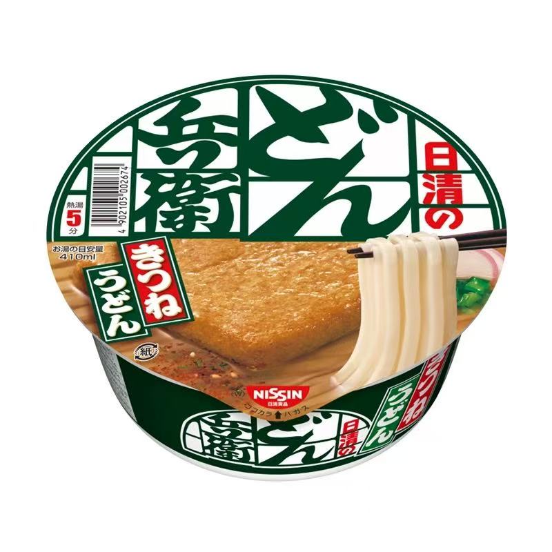 日本进口日清泡面拉面咚兵卫油豆腐乌冬面日式荞麦方便面碗面速食