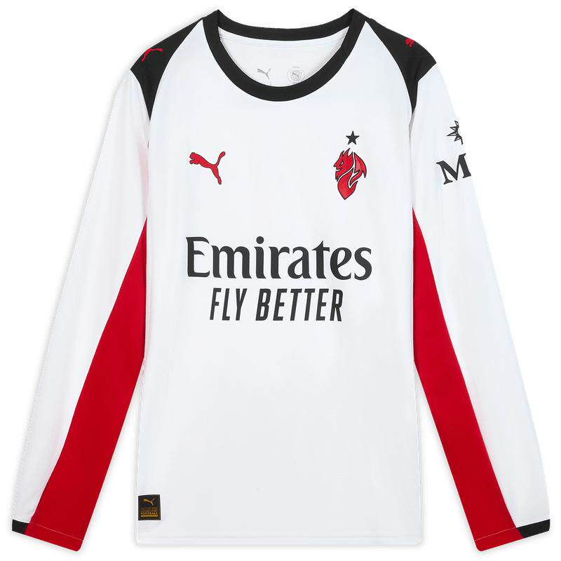 AC米兰客场球迷版球衣长袖T恤男子PUMA彪马官方运动上衣 779972