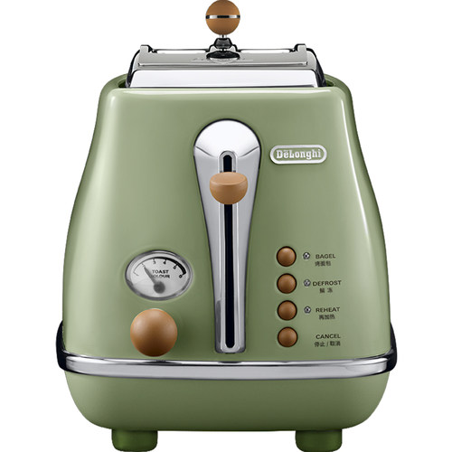 delonghi/德龙 CTO2003复古色多士炉家用全自动烤面包机吐司机