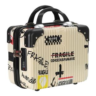 高颜值卡通14寸行李箱女小型可爱手提箱包16寸便携化妆箱时尚潮流