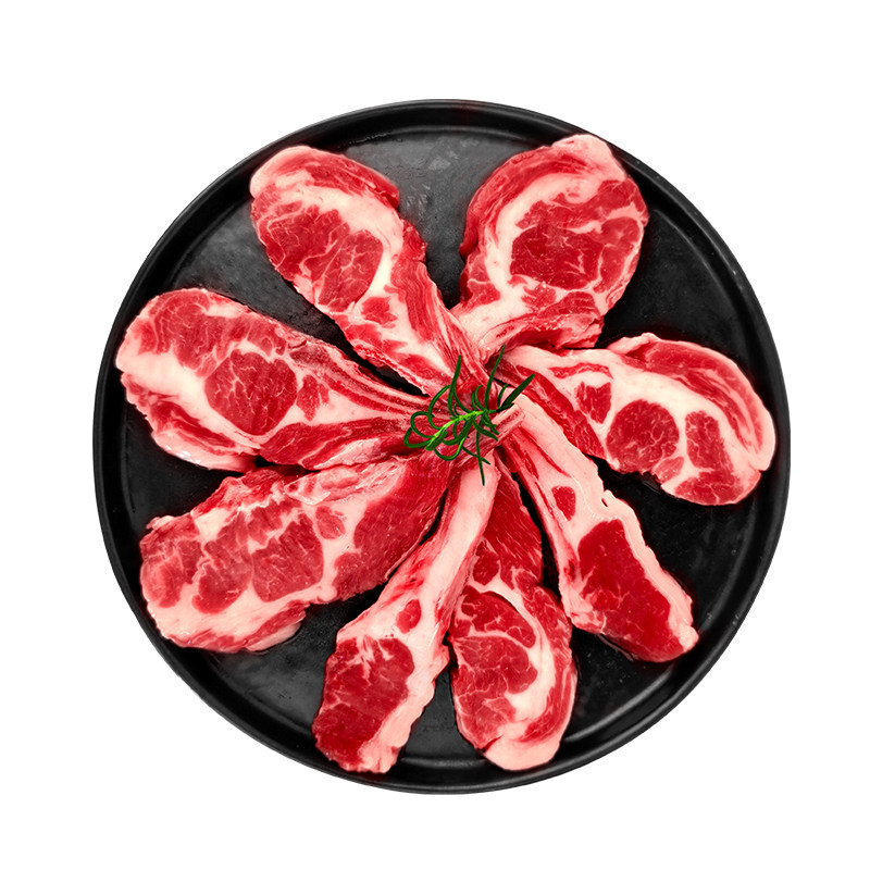 塞北滩羊法式战斧羊排8支1斤山西特产羊排半成品法式羊排食材