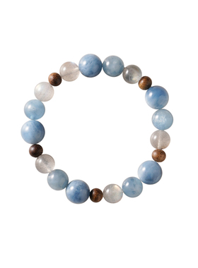 shannai原创天然海蓝宝手串女款