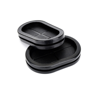 椭圆形长腰圆护线圈环保橡胶双面防尘阻燃出线环过线圈  ROHS认证