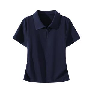 班尼路POLO衫短袖T恤女款2026夏季新款收腰显瘦户外运动休闲上衣N