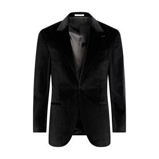 SUITSUPPLY外套黑色棉混纺男士晚礼服西装上衣正装