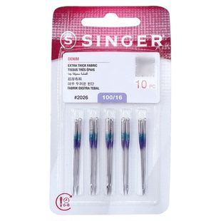 胜家缝纫机针牛仔布料针14/16/18号2026巴西原装进口缝纫配件