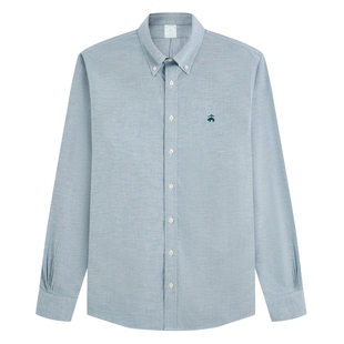 Brooks Brothers/布克兄弟男士26秋季新款牛津纺纯色长袖衬衫