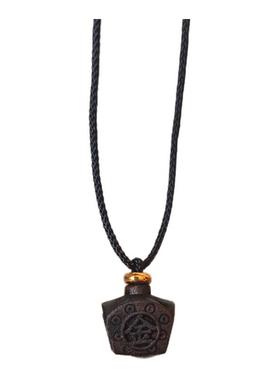 新中式沉香木日进斗金吊坠项链