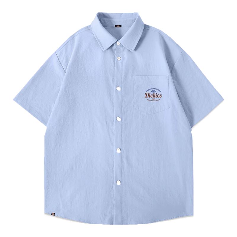 Dickies美式潮牌冰丝短袖衬衫男