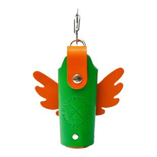 Needlework两针一线真皮迷你小天使香水口红包化妆包新款潮流挂件