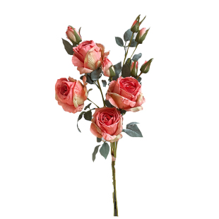 刘亦菲同款高级感干花油画玫瑰花仿真花假花客厅餐桌酒店花束摆件