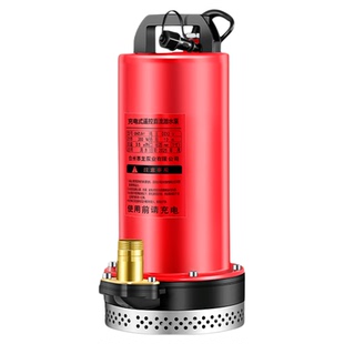 无线遥控充电式锂电直流潜水泵小型大功率抽水泵农用浇菜灌溉神器