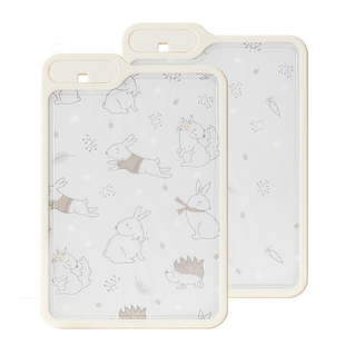 拜格菜板家用防霉水果刀砧板双面粘板厨房专用切菜板加厚塑料案板