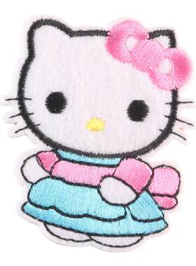 kitty猫日系可爱风百搭裤子布贴
