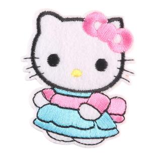卡通布贴衣服补丁kitty猫日系可爱猫咪刺绣时尚百搭裤子装饰修补