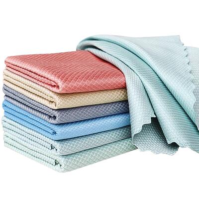 鱼鳞抹布加厚加大擦玻璃专用