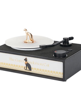 【新品】大英博物馆安德森猫香薰机仿黑胶唱片机蓝牙音响生日礼物