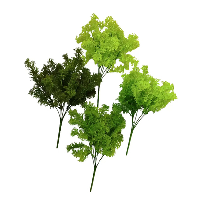 仿真单枝植物鸟窝草苹果叶尤加利