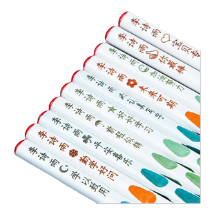 得力铅笔定制logo刻字洞洞笔幼儿园初学者矫正握姿练字笔小学生无毒专用2B三角笔杆刻名字的儿童文具2比hb