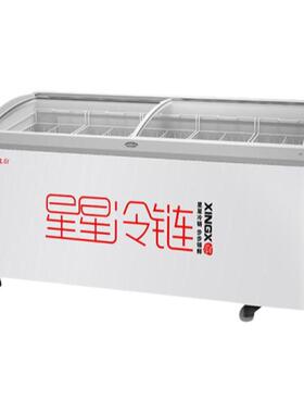 星星雪糕冰柜平面卧式冷藏冷冻柜