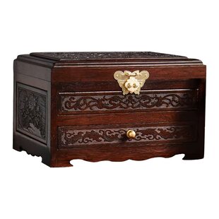 小叶紫檀首饰盒中式实木梳妆盒戒指项链饰品盒百宝箱珠宝盒收纳盒