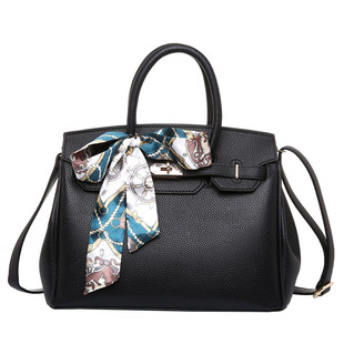 包包女2025新款荔枝纹铂金包时尚手提包红色新娘包单肩斜挎凯莉包