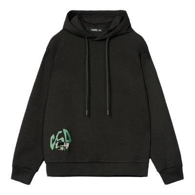 凯施迪秋季黑色长袖带帽卫衣男