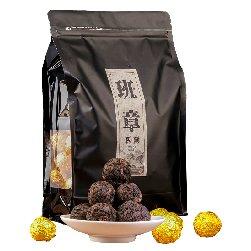 熟茶普洱茶班章龙珠茶叶2斤