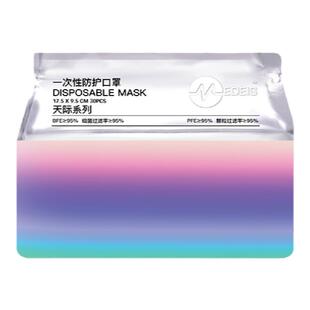 【港版原装】香港MEDEIS口罩彩色高颜值口罩渐变舒适透气明星同款