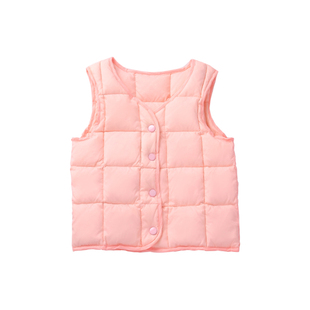 宝宝羽绒马甲90白鸭绒男童女童中小童轻薄款婴儿背心秋冬装0-6岁