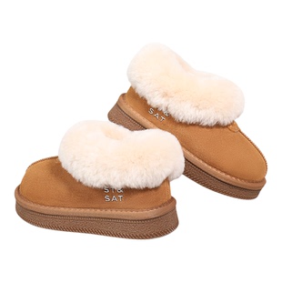 星期六童鞋女童雪地靴冬季新款2025加绒加厚保暖大棉鞋中大童短靴