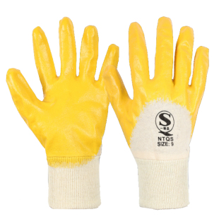 耐油手套劳保耐磨工作防水防油丁腈橡胶加厚工业防滑浸胶干活亿泉