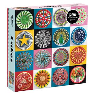 正品现货包邮 美国Galison进口成人益智拼图66480蛋糕合集500片