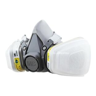 3M6200配6002防酸性气体氯气氯化氢实验室化工厂防毒面罩防酸面具
