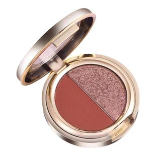 圣希双色眼影盘亮晶晶闪粉2024新款网红大地色南瓜色高光立体眼影