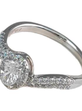 旭平日常经典元素时尚蛋面包边气质简约闪亮通勤戒指指环易搭指戒