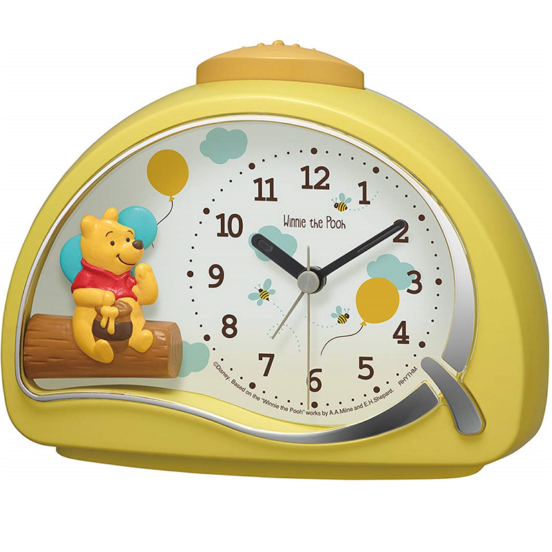 机器猫RHYTHM日本迪士尼静音闹钟