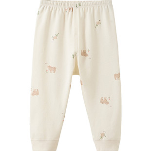 婴儿秋裤春秋儿童纯棉开档线裤男童女童幼儿打底贴身薄款宝宝裤子