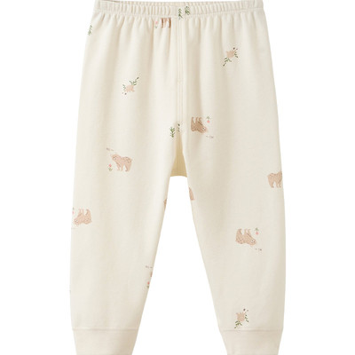 宝宝纯棉无骨保暖印花秋裤