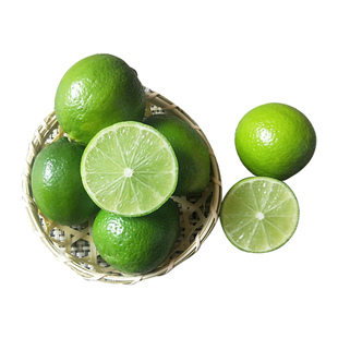 上海发无籽青柠檬皮薄多汁塔希提非进口无籽柠檬新鲜采摘包邮