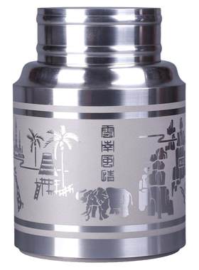 手工999纯锡茶叶罐250g装红河情
