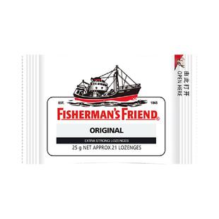 英国进口渔夫之宝润喉糖原味25g约21粒薄荷清凉糖果零食口气网红