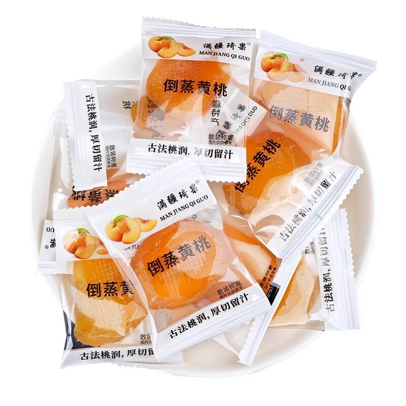 满疆琦果新疆倒蒸黄桃干独立包装桃子果肉果脯干蜜饯特产酸甜零食