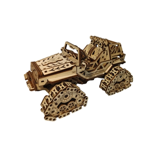木拼装模型地履带越野车3d立体全地形硬核机械发条核心DIY玩具