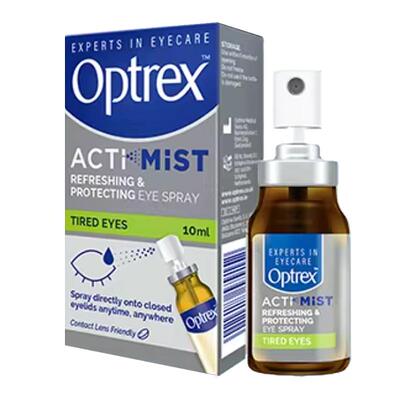 【无惧滴入】Optrex爱滴氏润眼喷雾薄荷舒缓疲劳眼痒眼药水10ml*2
